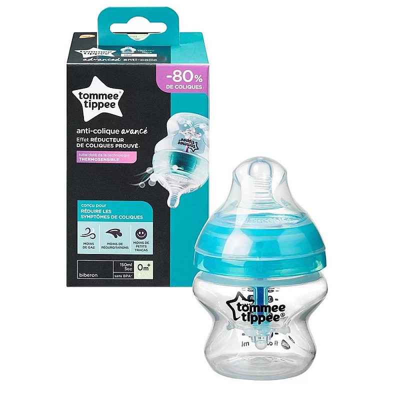 Tommee Tippee Шише за хранене Anti-Colic 150ml 0m+ Tommee Tippee Шише за хранене Anti-Colic 150ml 0m+